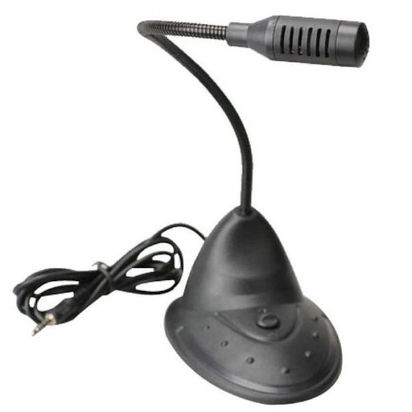 Microfon cu picior, Active, brat flexibil, jack 3.5mm, Pentru calculator / laptop