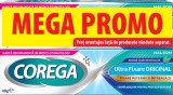 Pachet Crema adeziva pentru proteza ultra fixare Original+ 75% reducere la al doilea produs, 2 x 40g, Corega