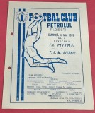 Program meci fotbal PETROLUL Ploiesti - FCM GIURGIU (06.05.1979)