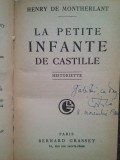 Henry de Montherlant - La petite infante de castille (Editia: 1929)