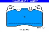 ATE 13.0460-4837.2 set placute frana,frana disc