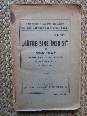 CATRE SINE INSU-SI - MARCU AURELIU foto