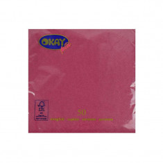 Servetele Okay bordo 33x33 cm, 50 bucati