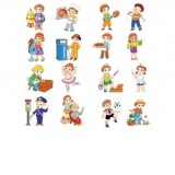 Plansa educativa Meserii. (KP-015). Dimensiuni: 50x50