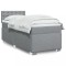 vidaXL Pat box spring cu saltea, gri deschis, 90x190 cm, textil 3285757