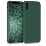 Husa pentru Apple iPhone XS Max, Silicon, Verde, 45909.169, Carcasa, Kwmobile