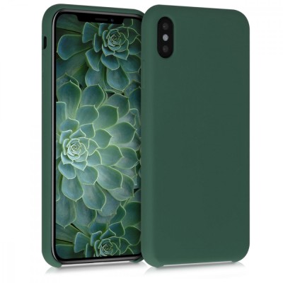 Husa pentru Apple iPhone XS Max, Silicon, Verde, 45909.169 foto