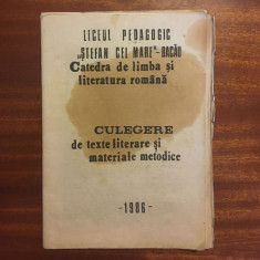 Liceul ”Ștefan cel Mare” - Bacău. Catedra de Limba și Literatura Română (1986)