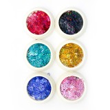 Set 6 paiete decorative pentru unghii, cifre, multicolore