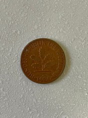 Moneda 1 PFENNIG - 1980 J - Germania - KM 105 (270)