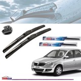 Stergatoare Parbriz Hybrid Dacia Logan I (2004-2012) Set Fata TeamCar - Lamele 500mm + 450mm - Prindere Carlig