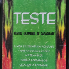 TESTE PENTRU EXAMENUL DE CAPACITATE ROMANA MATEMATICA ISTORIE GEOGRAFIE TAMAGA
