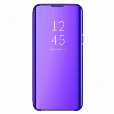 Husa Flip Mirror Samsung Galaxy A10 2019 Mov Clear View Oglinda foto