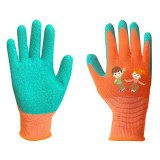 Manusi de lucru copii, marimea 5, latex poliester, protectie, aderenta, confort, gradinarit, bricolaj, Neo Tools