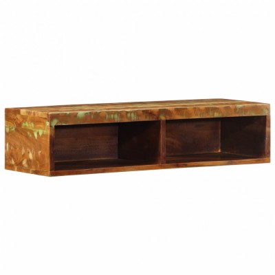 vidaXL Dulap TV montat pe perete 80x30x19 cm, lemn masiv reciclat foto