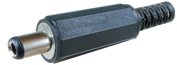 Conector DC, 3x6,2x10mm, tata, pe cablu - 121589