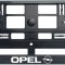 Set 2 bucati, suport numar inmatriculare Carbon, Opel