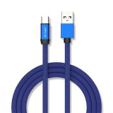 Cablu alimentare tip C Ruby Edition, USB, 2.4 A, 1 m, Albastru, General