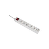Prelungitor Bachmann Smart 381.251KR, cu intrerupator, 6 prize Schuko, 3m