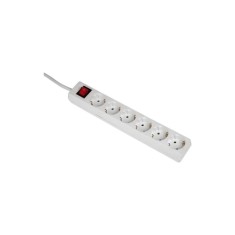 Prelungitor Bachmann Smart 381.251KR, cu intrerupator, 6 prize Schuko, 3m