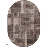Covor Oval Model Mira 24007-120, Marime 50 x 80 cm, Maro, Inaltime Fir 6,5 mm, Antialergic, Polipropilena, Living, Dormitor, Sufragerie, Birou
