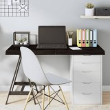 VidaXL Blat de masă maro 120x40x(2-6) cm, lemn masiv stejar tratat