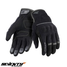 Manusi barbati pentru scuter - motocicleta Urban vara Seventy model SD-C54 negru/gri&nbsp; &ndash; degete tactile Negru/gri XXL (11 cm)