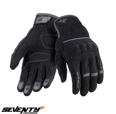 Manusi femei pentru scuter - motocicleta Urban vara Seventy model SD-C56 negru/gri &amp;ndash; degete tactile XS (6 cm) foto