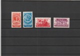 ROMANIA 1953 LP 346 AL IV-LEA FESTIVAL AL TINERETULUI SI STUDENTILOR SERIE MNH NESTAMPILATA