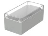 Carcasa universala BOPLA IP66, Policarbonat, Capac transparent, Gri Deschis, Dimensiuni 120x240.5x100.5 mm, UL94-V2, Cod M242G