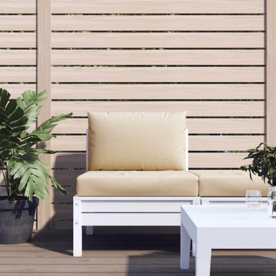 vidaXL Perne pentru canapea din paleți, 2 buc., bej, material textil 361757 foto