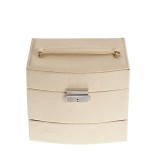 Cutie de bijuterii cu sertare si inchidere metalica