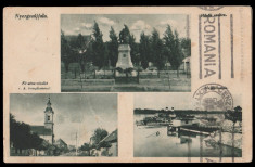 1941 Ungaria, CP multipla Nyergesujfalu la Simeria, stampila Cenzura Externa foto