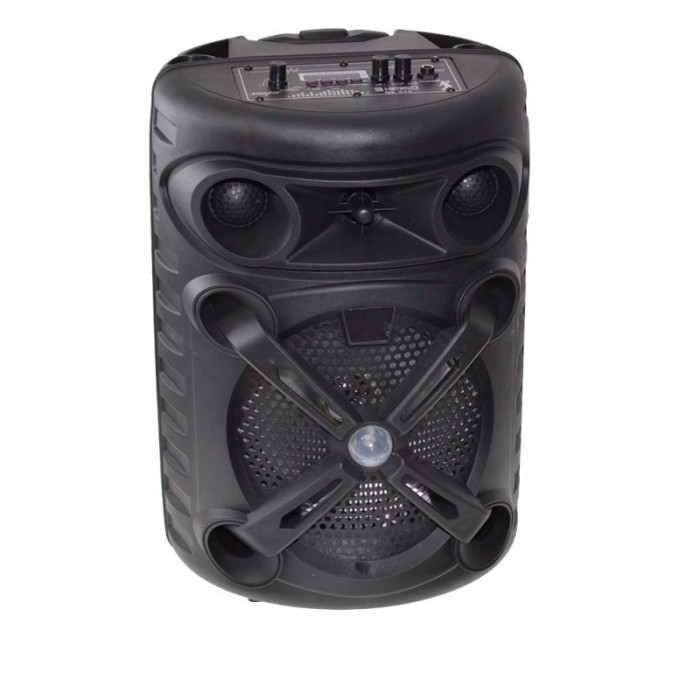 Boxa portabila cu maner extensibil elSales QS-S830 cu Bluetooth, USB, cititor card, microfon, telecomanda,