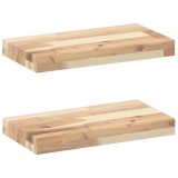 Cumpara ieftin Rafturi plutitoare 2 buc. 40x20x4 cm lemn masiv acacia netratat