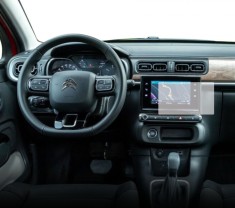 Folie Protectie Navigatie Citroen C3 2019+, Duragon, protectie Display Navigatie, silicon Mat, Anti-zgarieturi, Anti-amprenta, kit instalare