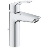 Baterie lavoar monocomanda M, cu ventil pop-up, crom, Grohe Eurosmart New