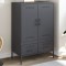 Gossi dulap inalt, antracit, 68x39x101,5 cm, otel laminat la rece