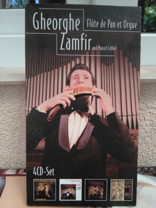CD - Gheorghe Zamfir and Marcel Cellier - Flute de Pan et Orgue, Album 4CD&#039;s-Set, 2003 - Grosser und Stein GmbH, Manufactured by Membran Music Ltd.