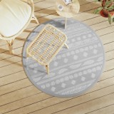 Cumpara ieftin Covor de exterior, ARAKIL gri, &Oslash;120 cm, PP