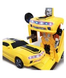 Masina transformer in robot 2 in 1, Canta si lumineaza, 1M