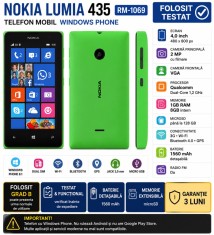Telefon mobil Nokia Lumia 435 R,-1069 folosit