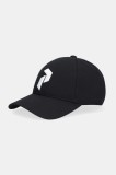 Peak Performance șapcă de baseball din bumbac culoarea negru, cu imprimeu