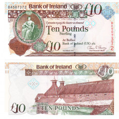 Irlanda Belfast 10 Pounds 2017 P-87a UNC