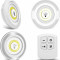 Set 3 spoturi cu lumina led multifunctionale cu telecomanda - 3LEDREMOTE