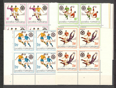 Romania.1970 C.M. de fotbal MEXIC bloc 4 DR.235 foto