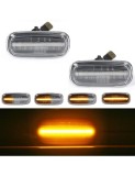 Set 2 Semnalizari Aripa LED dinamice cu sticla clara pentru Audi A2, A3, A4, A6, A8, TT