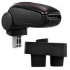 [pro.tec] Marca specifica pentru cotiera auto &Scaron;koda Roomster / &Scaron;koda Fabia II - cotiera auto - cu compartiment pentru depozitare - imitatie piele - ne