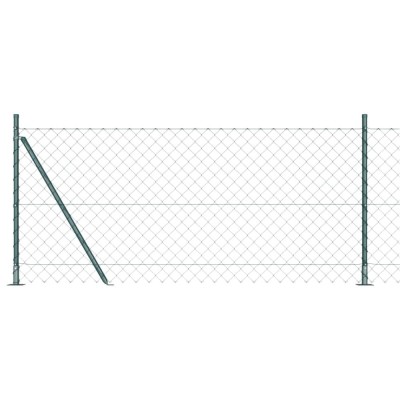 Set de St&amp;acirc;lpi de Gard Argintiu 10 x 1 m Oțel Galvanizat foto