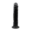 Realiste simple - Loving Joy Dildo Realist cu Ventuza 24 cm Negru Lungime si Grosime Generoase